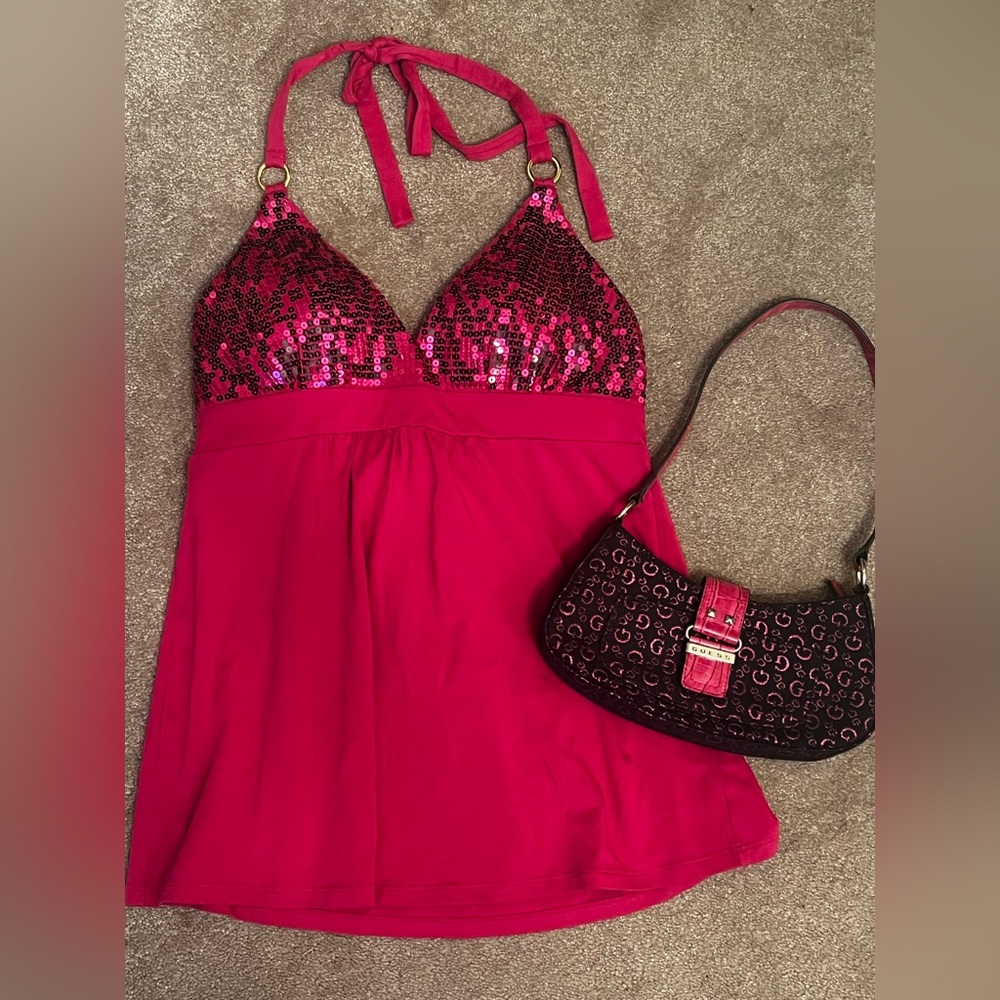 Halter top with matching guess Bag